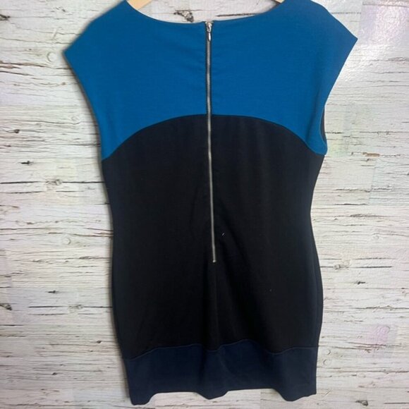 Banana republic black blue color black dress size 10 petite - Picture 6 of 7